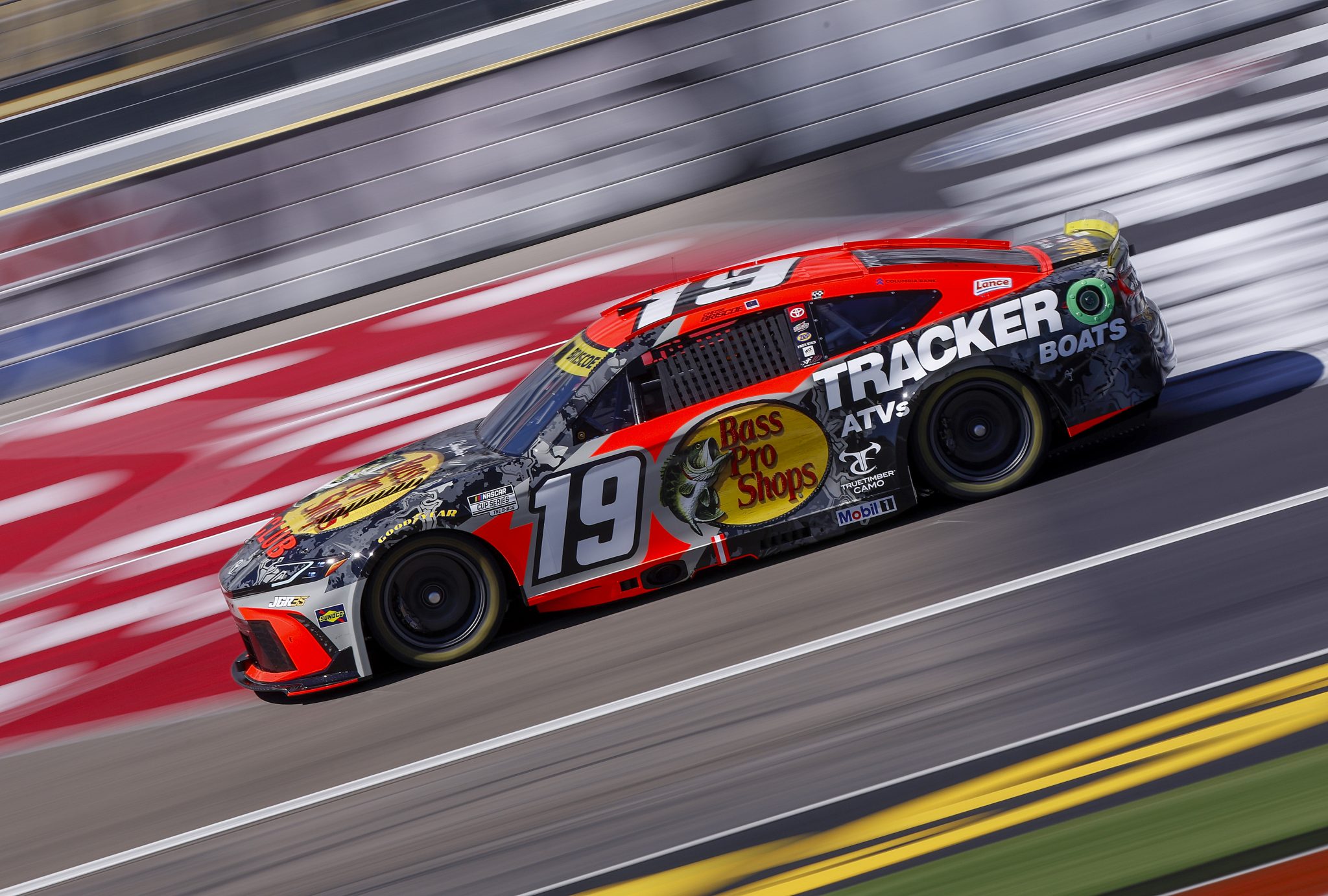 LAS VEGAS, NEVADA - OCTOBER 03: Chase Briscoe, driver of the #19 Bass Pro Shops Toyota, drives during practice for the NASCAR Cup Series South Point 400 at Las Vegas Motor Speedway on October 03, 2026 in Las Vegas, Nevada. (Photo by Sean Gardner/Getty Images) | Getty Images