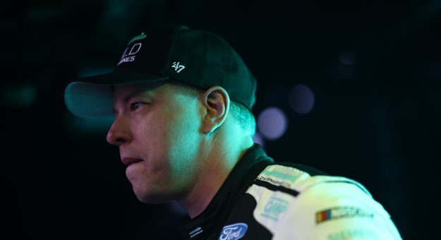 BRISTOL, TENNESSEE - SEPTEMBER 19: Brad Keselowski, driver of the #6 BuildSubmarines.com Ford, waits backstage during pre-race ceremonies prior to the NASCAR Cup Series Bass Pro Shops Night Race at Bristol Motor Speedway on September 19, 2026 in Bristol, Tennessee. (Photo by Chris Graythen/Getty Images) | Getty Images