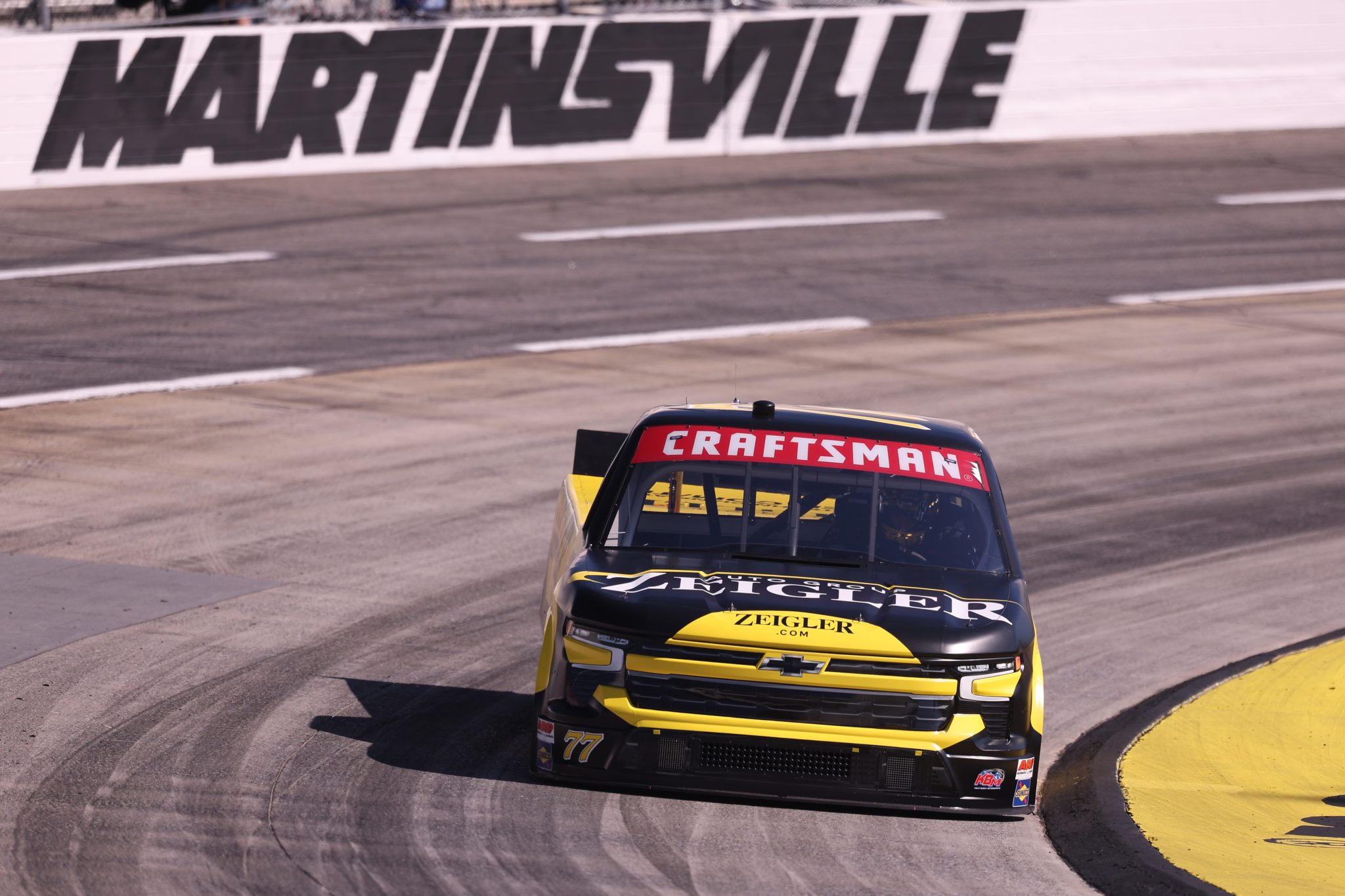 MARTINSVILLE, VIRGINIA - OCTOBER 30: Tristan McKee, driver of the #77 Zeigler Auto Group Chevrolet, practices for the NASCAR Craftsman Truck Series Black's Tire 200 presented by Down East Heating & Air Conditioning at Martinsville Speedway on October 30, 2026 in Martinsville, Virginia. (Photo by David Jensen/Getty Images) | Getty Images
