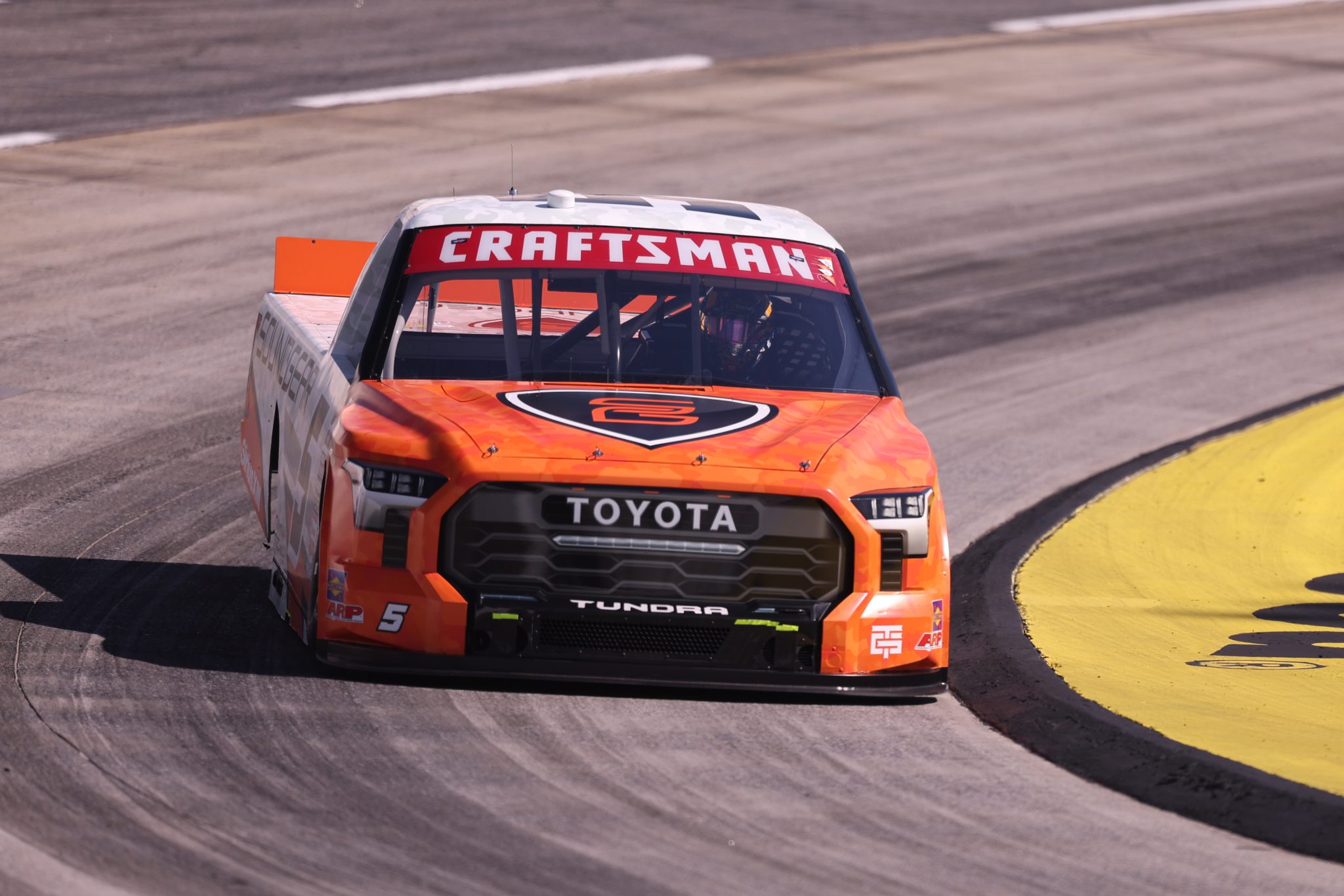 MARTINSVILLE, VIRGINIA - OCTOBER 30: William Sawalich, driver of the #5 Soundgear Toyota, practices for the NASCAR Craftsman Truck Series Black's Tire 200 presented by Down East Heating & Air Conditioning at Martinsville Speedway on October 30, 2026 in Martinsville, Virginia. (Photo by David Jensen/Getty Images) | Getty Images