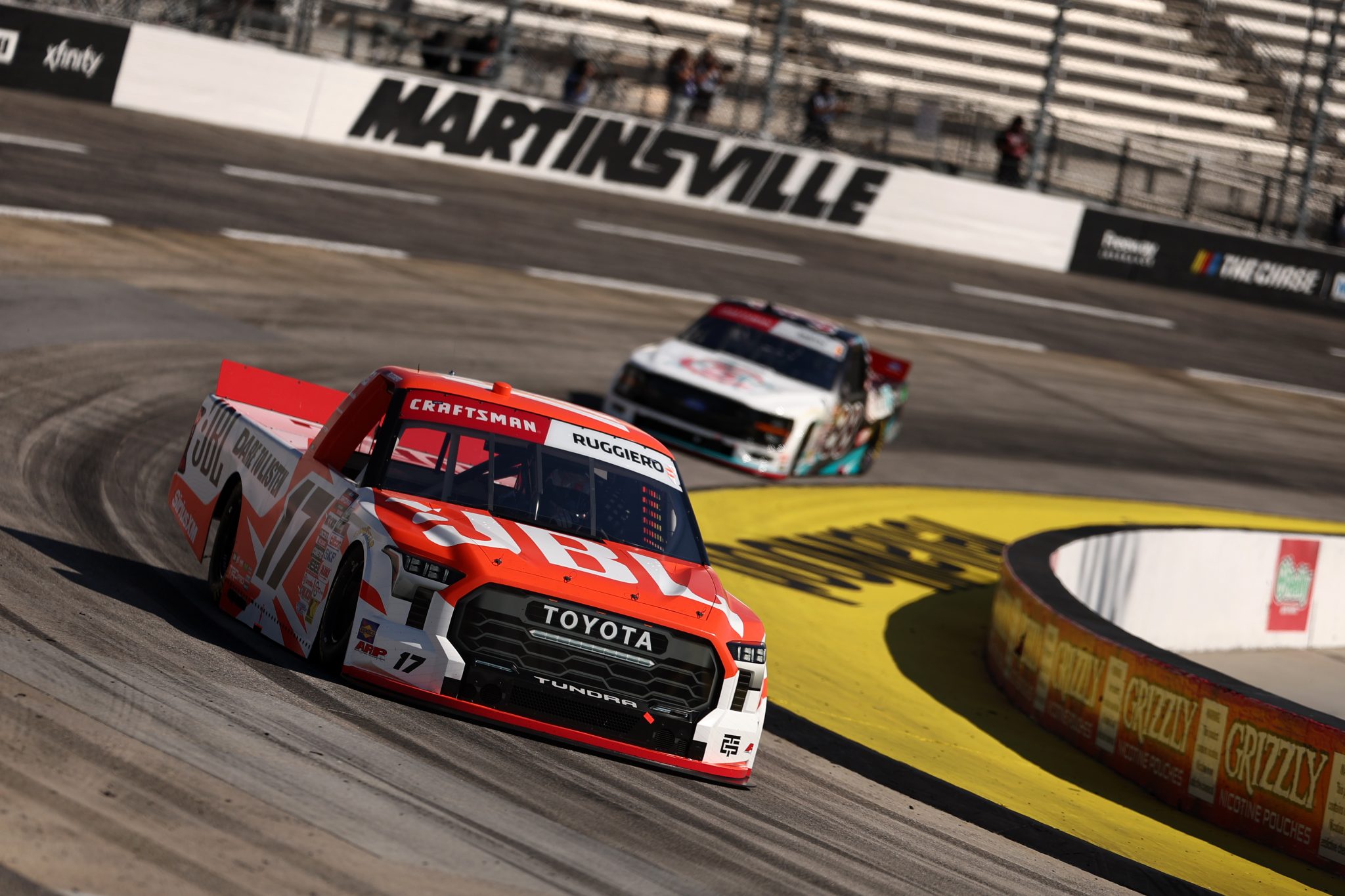 MARTINSVILLE, VIRGINIA - OCTOBER 30: Giovanni Ruggiero, driver of the #17 JBL Toyota, practices for the NASCAR Craftsman Truck Series Black's Tire 200 presented by Down East Heating & Air Conditioning at Martinsville Speedway on October 30, 2026 in Martinsville, Virginia. (Photo by Meg Oliphant/Getty Images) | Getty Images