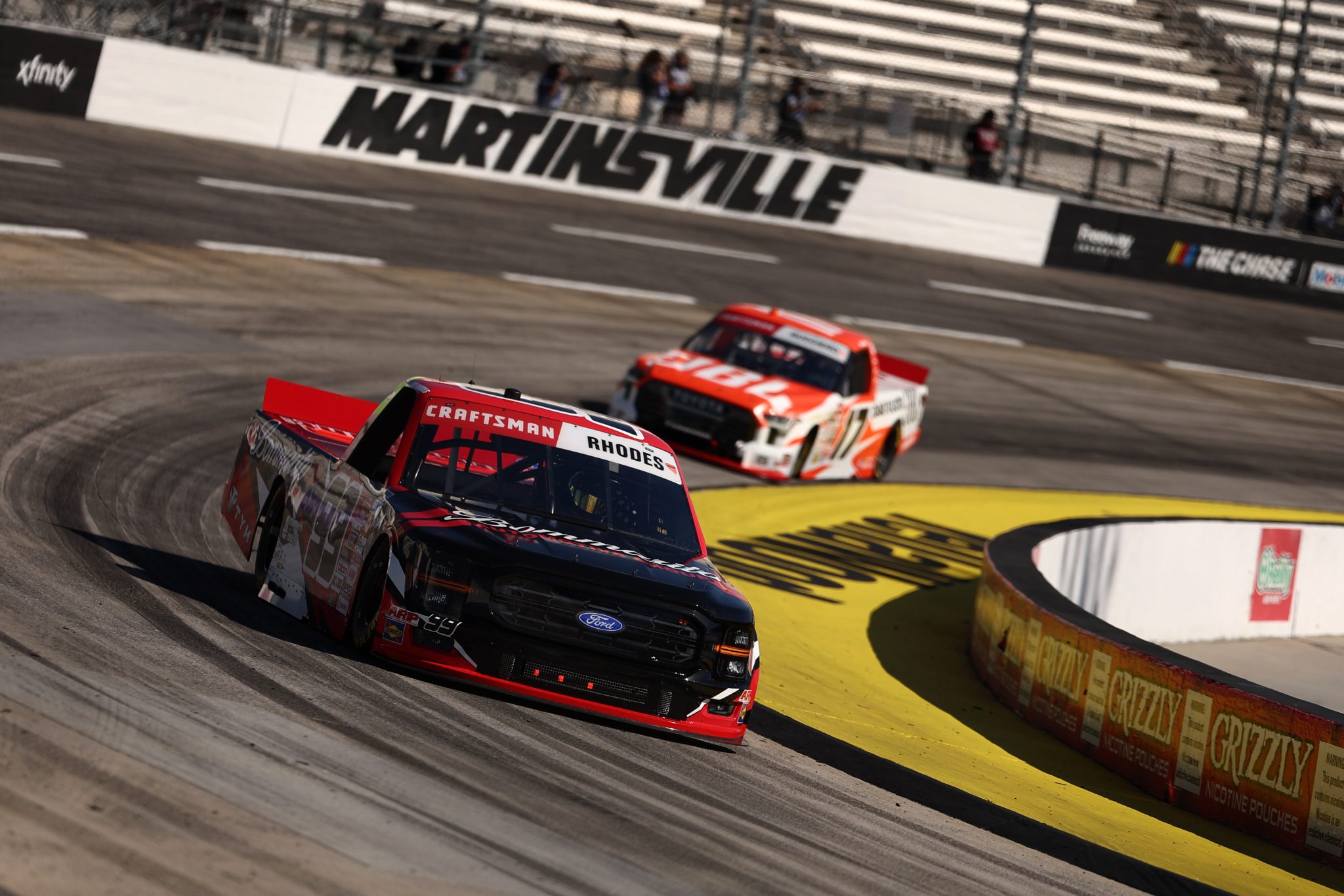 MARTINSVILLE, VIRGINIA - OCTOBER 30: Ben Rhodes, driver of the #99 Bommarito Ford, practices for the NASCAR Craftsman Truck Series Black's Tire 200 presented by Down East Heating & Air Conditioning at Martinsville Speedway on October 30, 2026 in Martinsville, Virginia. (Photo by Meg Oliphant/Getty Images) | Getty Images