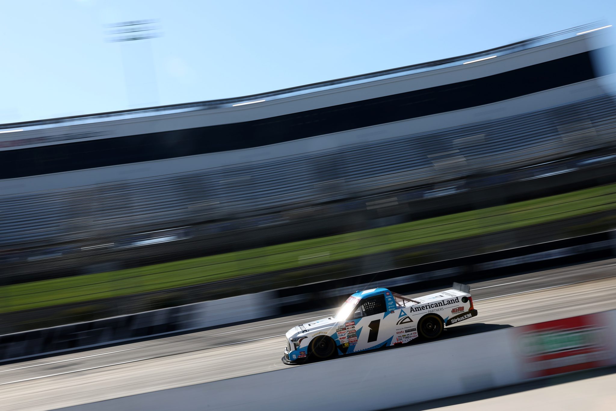 MARTINSVILLE, VIRGINIA - OCTOBER 30: Gavan Boschele, driver of the #1 American Land Partners Toyota, practices for the NASCAR Craftsman Truck Series Black's Tire 200 presented by Down East Heating & Air Conditioning at Martinsville Speedway on October 30, 2026 in Martinsville, Virginia. (Photo by Meg Oliphant/Getty Images) | Getty Images