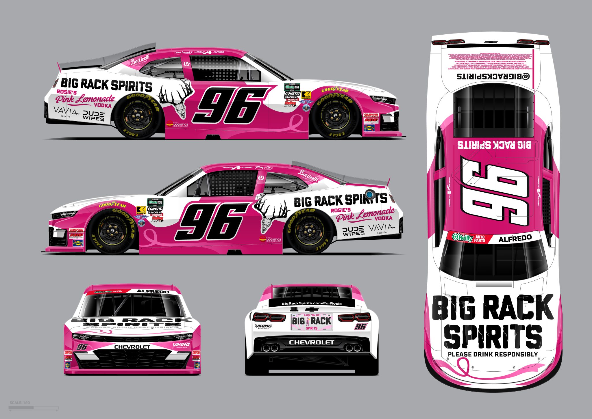 2026 #96 Viking Motorsports O'Reilly Auto Parts Series Paint