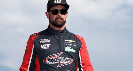 DARLINGTON, SOUTH CAROLINA - SEPTEMBER 06: Ricky Stenhouse Jr., driver of the #47 Ram Self Storage Chevrolet, walks onstage during driver intros prior to the NASCAR Cup Series Cook Out Southern 500 at Darlington Raceway on September 06, 2026 in Darlington, South Carolina. (Photo by Meg Oliphant/Getty Images) | Getty Images