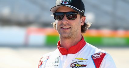 DOVER, DELAWARE - MAY 16: Josh Bilicki, driver of the #07 Rita's Water Ice Chevrolet, looks on during practice for the NASCAR O'Reilly Auto Parts Series BetRivers 200 at Dover Motor Speedway on May 16, 2026 in Dover, Delaware. (Photo by Meg Oliphant/Getty Images) | Getty Images