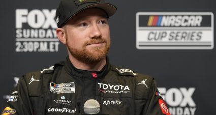 DAYTONA BEACH, FLORIDA - FEBRUARY 11: Tyler Reddick, driver of the #45 Chumba Casino Toyota, speaks to the media during Media Day for the NASCAR Cup Series Daytona 500 at Daytona International Speedway on February 11, 2026 in Daytona Beach, Florida. (Photo by Patrick McDermott/Getty Images) | Getty Images