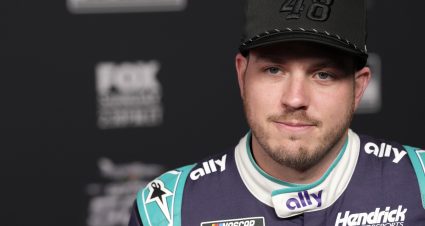 DAYTONA BEACH, FLORIDA - FEBRUARY 11: Alex Bowman, driver of the #48 Ally Chevrolet, speaks to the media during Media Day for the NASCAR Cup Series Daytona 500 at Daytona International Speedway on February 11, 2026 in Daytona Beach, Florida. (Photo by Patrick McDermott/Getty Images) | Getty Images