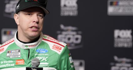 DAYTONA BEACH, FLORIDA - FEBRUARY 11: Brad Keselowski, driver of the #6 Castrol Ford, speaks to the media during Media Day for the NASCAR Cup Series Daytona 500 at Daytona International Speedway on February 11, 2026 in Daytona Beach, Florida. (Photo by Patrick McDermott/Getty Images) | Getty Images