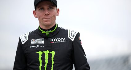 DAYTONA BEACH, FLORIDA - FEBRUARY 11: Riley Herbst, driver of the #35 Monster Energy Zero Sugar Toyota, walks the grid during practice for the NASCAR Cup Series Daytona 500 at Daytona International Speedway on February 11, 2026 in Daytona Beach, Florida. (Photo by James Gilbert/Getty Images) | Getty Images