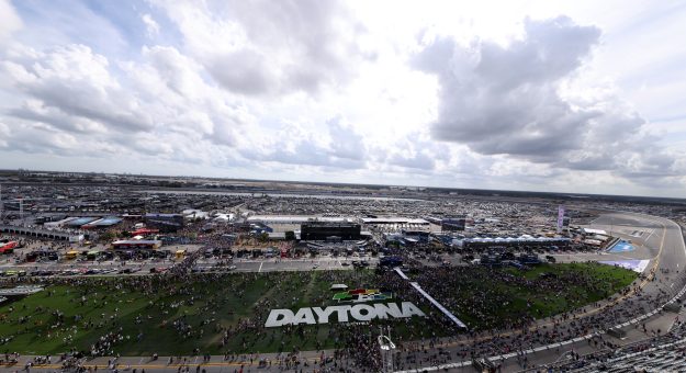 DAYTONA BEACH, FLORIDA - FEBRUARY 15: A general view of  NASCAR fans on the infield grass prior to the NASCAR Cup Series Daytona 500 at Daytona International Speedway on February 15, 2026 in Daytona Beach, Florida. (Photo by Kevin C. Cox/Getty Images) | Getty Images