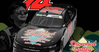 Drowned Valley Brewing Company sponsoring Mike Harmon Racing at EchoPark Speedway