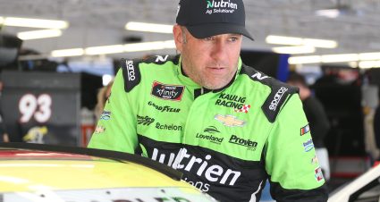 LAS VEGAS, NEVADA - SEPTEMBER 13: Elliott Sadler, driver of the #10 Nutrien Ag Solutions Chevrolet, gets into his car during practice for the NASCAR Xfinity Series Rhino Pro Truck Outfitters 300 at Las Vegas Motor Speedway on September 13, 2019 in Las Vegas, Nevada. (Photo by Matt Sullivan/Getty Images) | Getty Images