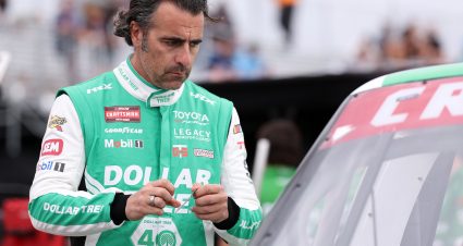 ST PETERSBURG, FLORIDA - FEBRUARY 27: Dario Franchitti, driver of the #1 Dollar Tree Toyota, prepares to practice for the NASCAR Craftsman Truck Series OnlyBulls Green Flag 150 at Grand Prix of St. Petersburg on February 27, 2026 in St Petersburg, Florida. (Photo by David Jensen/Getty Images) | Getty Images