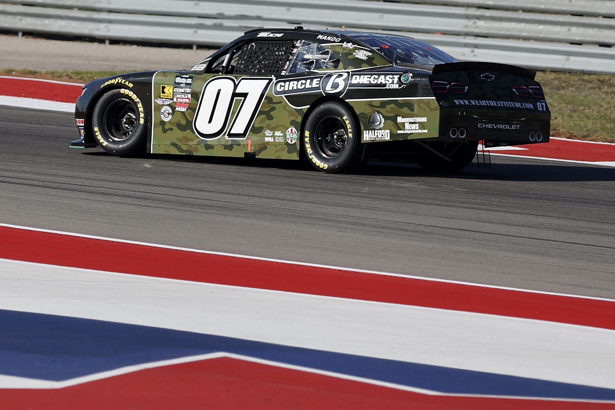 AUSTIN, TEXAS - FEBRUARY 27: Josh Bilicki, driver of the #07 Circle B Diecast Chevrolet, drives during practice for the NASCAR O'Reilly Auto Parts Series Focused Health 250 at Circuit of The Americas on February 27, 2026 in Austin, Texas. (Photo by Logan Riely/Getty Images) | Getty Images