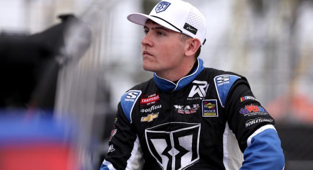 ST PETERSBURG, FLORIDA - FEBRUARY 27: Dawson Sutton, driver of the #26 WAR Shocks/Rackley Roofing Chevrolet, looks on during practice for the NASCAR Craftsman Truck Series OnlyBulls Green Flag 150 at Grand Prix of St. Petersburg on February 27, 2026 in St Petersburg, Florida. (Photo by David Jensen/Getty Images) | Getty Images
