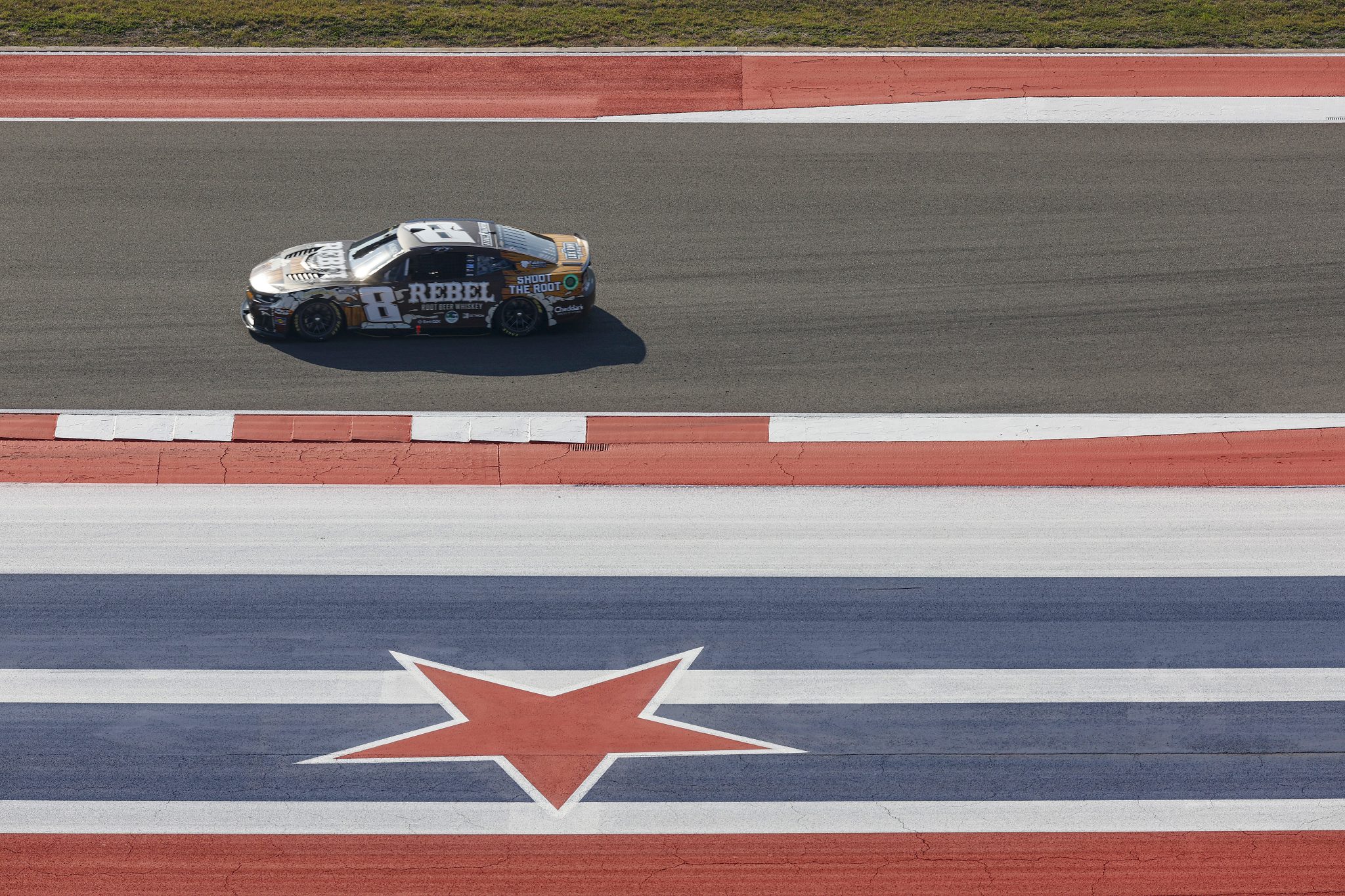 AUSTIN, TEXAS - FEBRUARY 28: Kyle Busch, driver of the #8 Rebel Root Beer Whiskey Chevrolet, drives during qualifying for the NASCAR Cup Series DuraMax Grand Prix Powered by RelaDyne at Circuit of The Americas on February 28, 2026 in Austin, Texas. (Photo by Logan Riely/Getty Images) | Getty Images