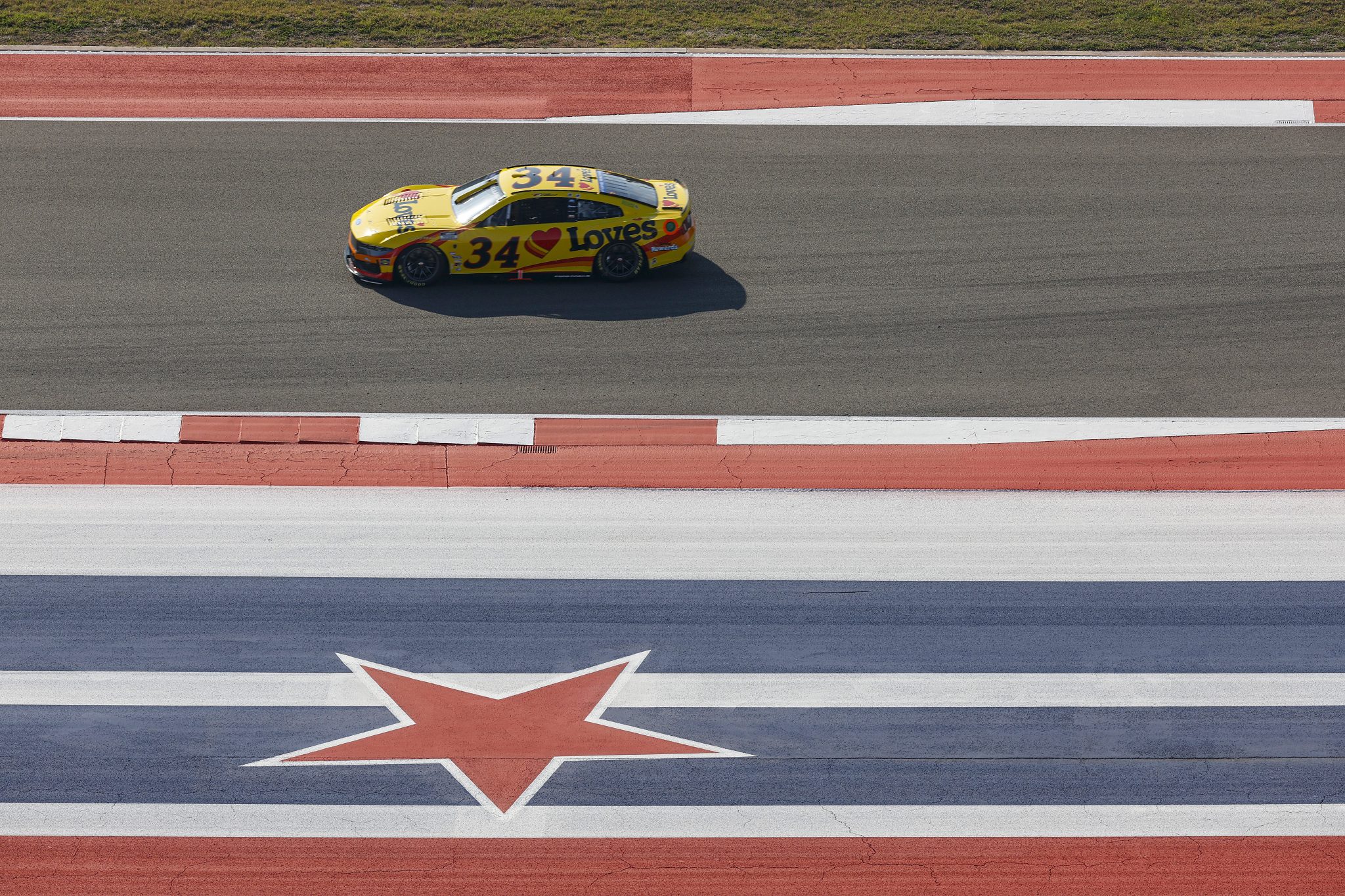 AUSTIN, TEXAS - FEBRUARY 28: Todd Gilliland, driver of the #34 Love's Travel Stops Ford, drives during qualifying for the NASCAR Cup Series DuraMax Grand Prix Powered by RelaDyne at Circuit of The Americas on February 28, 2026 in Austin, Texas. (Photo by Logan Riely/Getty Images) | Getty Images