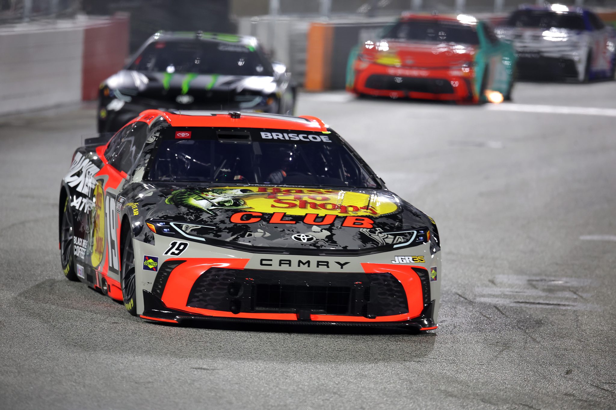WINSTON SALEM, NORTH CAROLINA - FEBRUARY 04: Chase Briscoe, driver of the #19 Bass Pro Shops Toyota, drives during the Cook Out Clash at Bowman Gray Stadium at Bowman Gray Stadium on February 04, 2026 in Winston Salem, North Carolina. (Photo by Jonathan Bachman/Getty Images) | Getty Images
