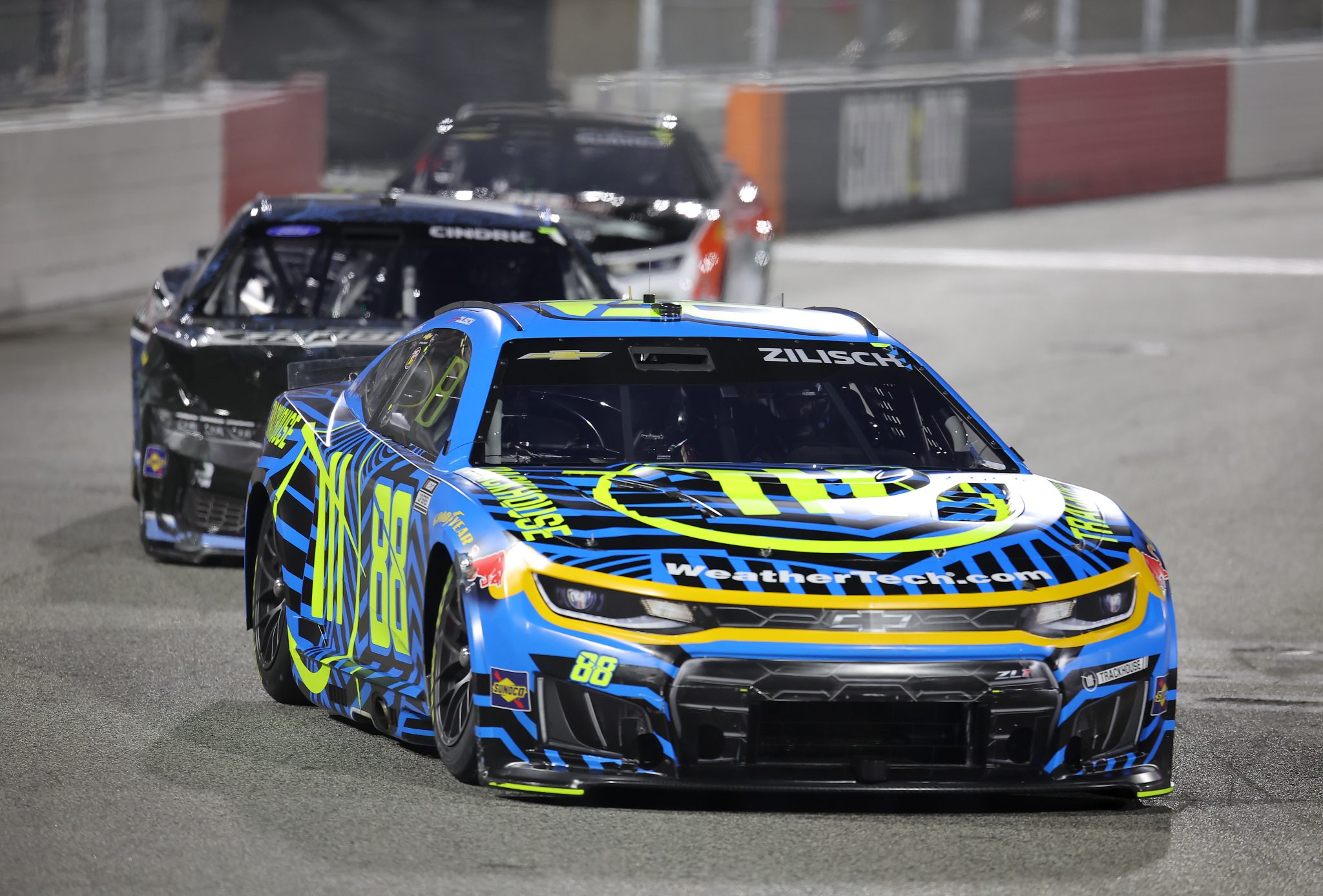 WINSTON SALEM, NORTH CAROLINA - FEBRUARY 04: Connor Zilisch, driver of the #88 Trackhouse Chevrolet, drives during the Cook Out Clash at Bowman Gray Stadium at Bowman Gray Stadium on February 04, 2026 in Winston Salem, North Carolina. (Photo by Jonathan Bachman/Getty Images) | Getty Images