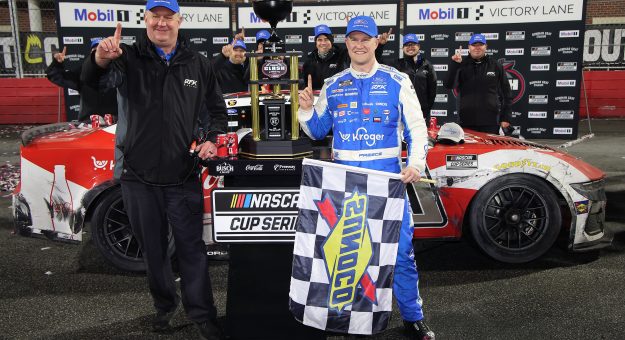 Visit Ryan Preece overcomes weather and 18th-place starting spot to win Cook Out Clash page