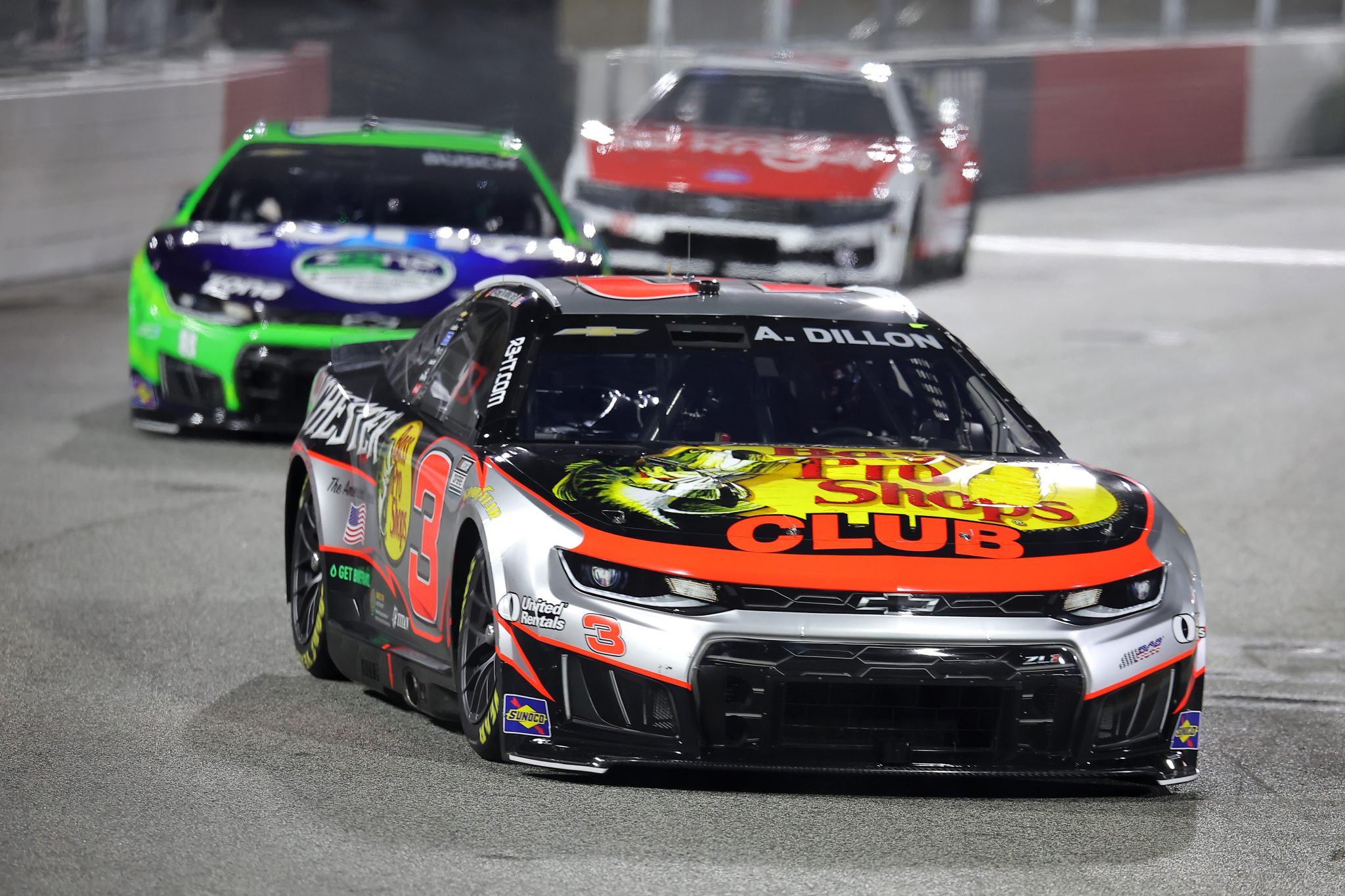 WINSTON SALEM, NORTH CAROLINA - FEBRUARY 04: Austin Dillon, driver of the #3 Bass Pro Shops/Winchester Chevrolet, drives during the Cook Out Clash at Bowman Gray Stadium at Bowman Gray Stadium on February 04, 2026 in Winston Salem, North Carolina. (Photo by Jonathan Bachman/Getty Images) | Getty Images