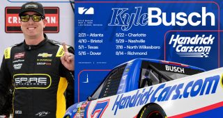 Kyle Busch, Spire Motorsports pairing returns with Hendrickcars.Com in select 2026 CRAFTSMAN Truck Series events
