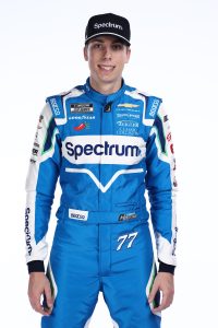 CHARLOTTE, NORTH CAROLINA - JANUARY 21: NASCAR Cup Series driver, Carson Hocevar poses for his official NASCAR headshot during NASCAR Production Days at Charlotte Convention Center on January 20, 2026 in Charlotte, North Carolina. (Photo by Chris Graythen/Getty Images) | Getty Images