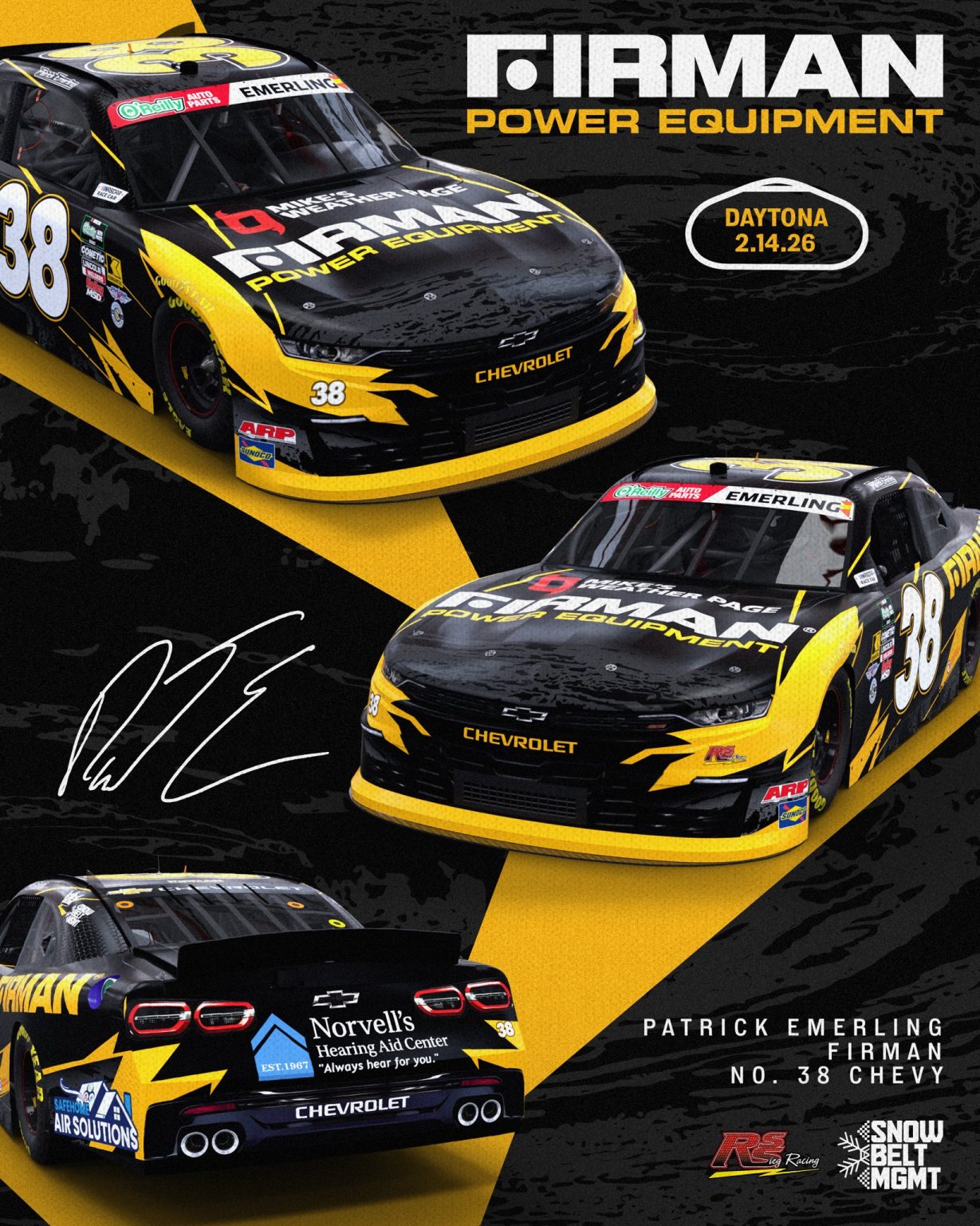 38 Rss Racing Number Logo 2026 #38 RSS Racing O'Reilly Auto Parts Series Paint Schemes - Jayski's ...