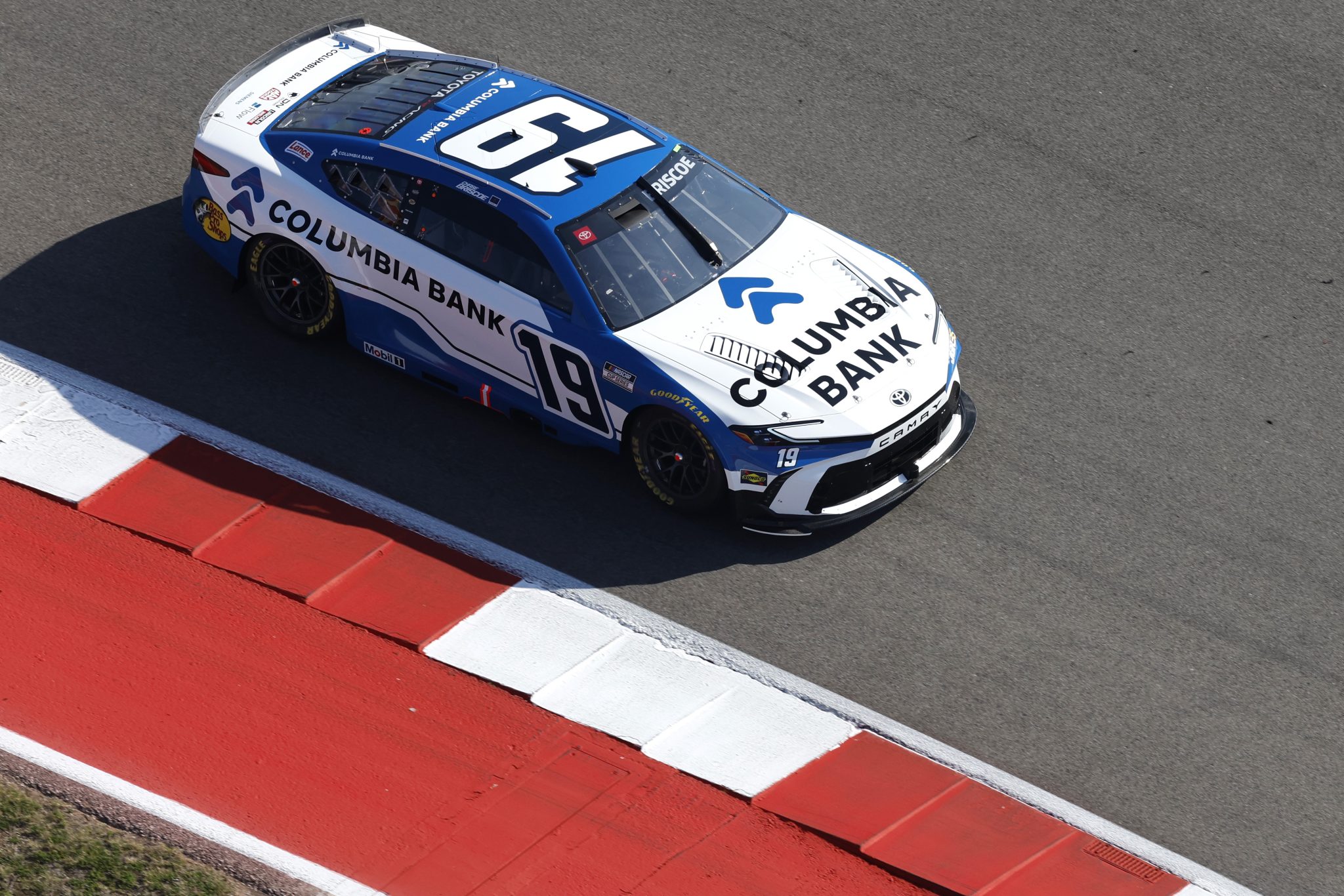 AUSTIN, TEXAS - FEBRUARY 28: Chase Briscoe, driver of the #19 Columbia Bank Toyota, drives during qualifying for the NASCAR Cup Series DuraMax Grand Prix Powered by RelaDyne at Circuit of The Americas on February 28, 2026 in Austin, Texas. (Photo by Logan Riely/Getty Images) | Getty Images