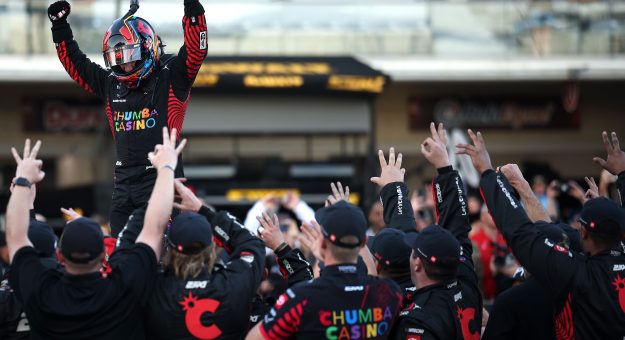 Visit Tyler Reddick claims record third straight victory in gritty run at COTA page