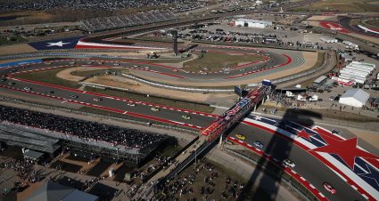 AUSTIN, TEXAS - MARCH 01: A general view of racing during the NASCAR Cup Series DuraMax Grand Prix Powered by RelaDyne at Circuit of The Americas on March 01, 2026 in Austin, Texas. (Photo by James Gilbert/Getty Images) | Getty Images