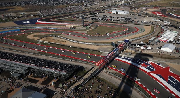 AUSTIN, TEXAS - MARCH 01: A general view of racing during the NASCAR Cup Series DuraMax Grand Prix Powered by RelaDyne at Circuit of The Americas on March 01, 2026 in Austin, Texas. (Photo by James Gilbert/Getty Images) | Getty Images