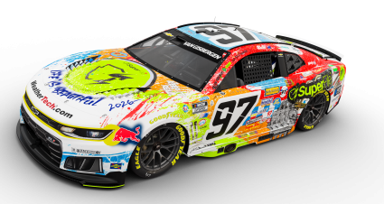 NASCARページ Shane van Gisbergen running unique SuperFile livery at Las Vegas