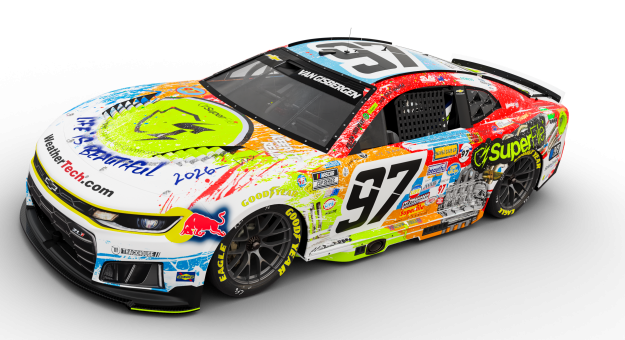 Visit Shane van Gisbergen running unique SuperFile livery at Las Vegas, sponsoring Connor Zilisch at New Hampshire page