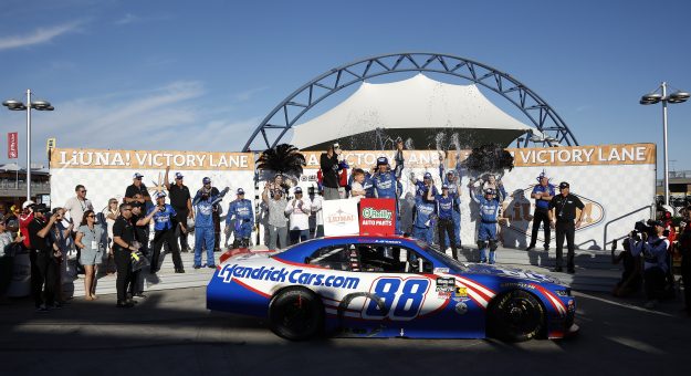 Visit Late charge propels Kyle Larson to O’Reilly Series victory at Las Vegas page
