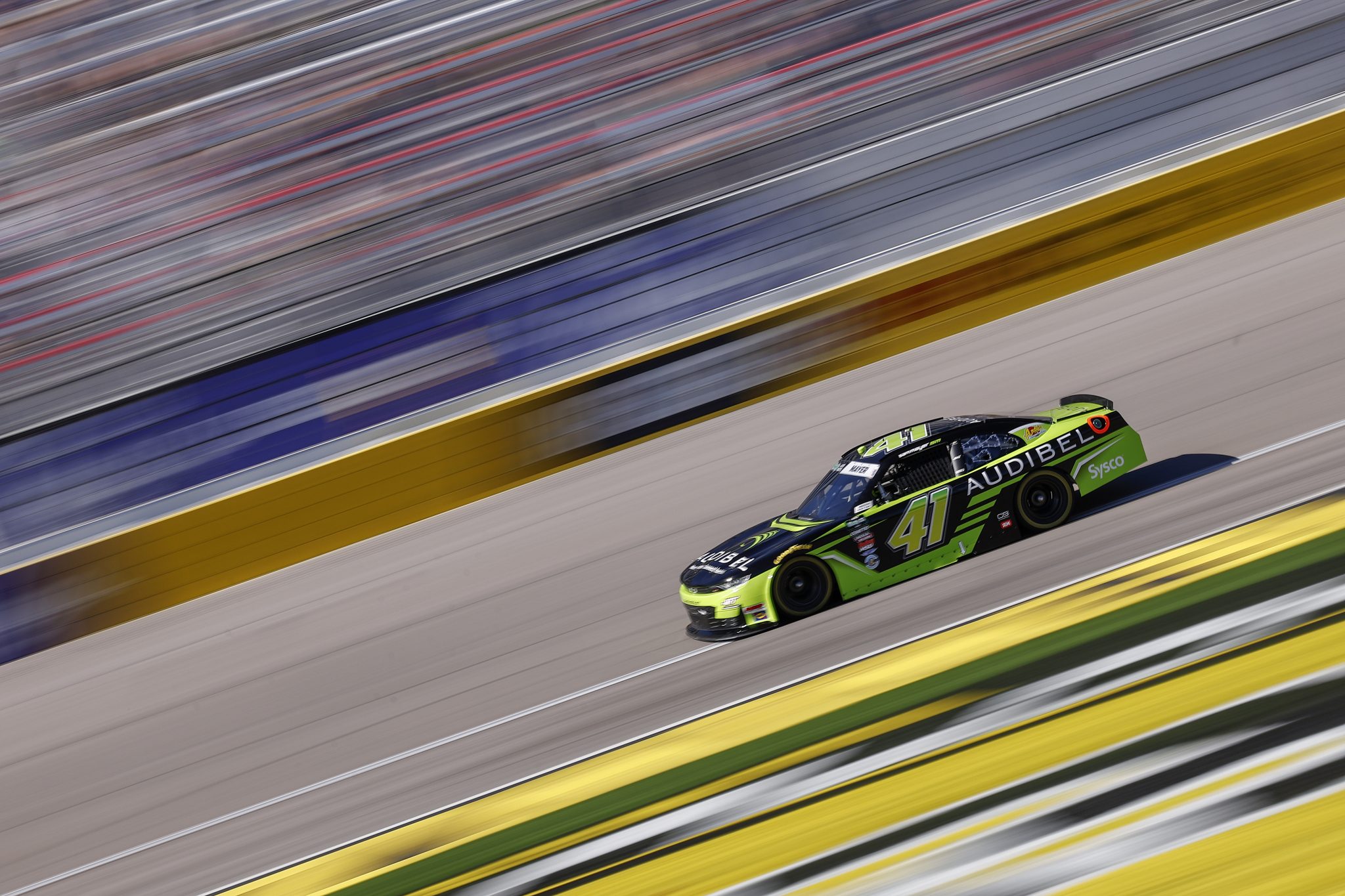 LAS VEGAS, NEVADA - MARCH 14: Sam Mayer, driver of the #41 Audibel Chevrolet, drives during the NASCAR O'Reilly Auto Parts Series The LiUNA! at Las Vegas Motor Speedway on March 14, 2026 in Las Vegas, Nevada. (Photo by Sean Gardner/Getty Images) | Getty Images
