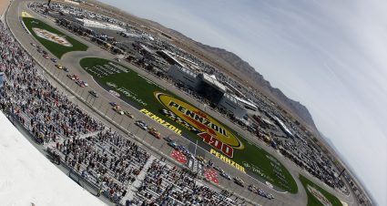 LAS VEGAS, NEVADA - MARCH 15: A general view of racing during the NASCAR Cup Series Pennzoil 400 presented by Jiffy Lube at Las Vegas Motor Speedway on March 15, 2026 in Las Vegas, Nevada. (Photo by Sean Gardner/Getty Images) | Getty Images