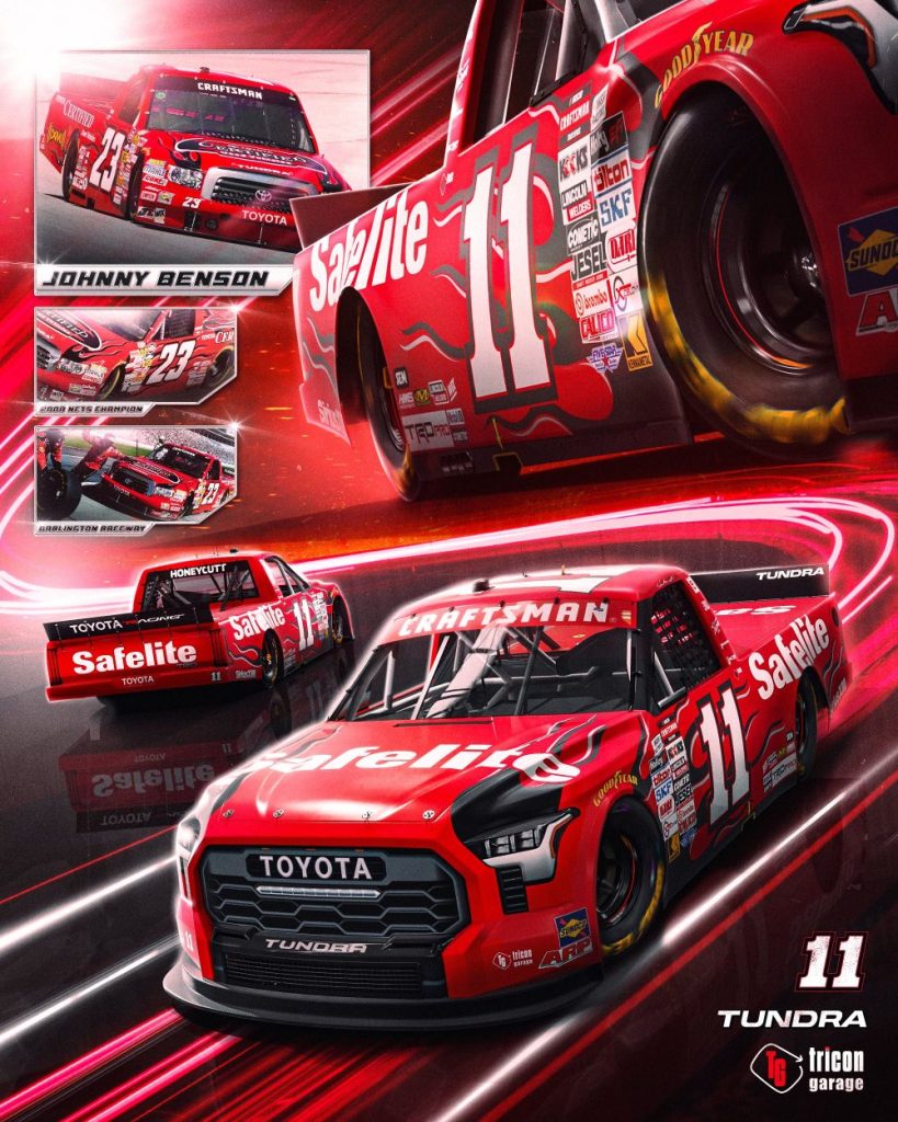 Tricon Racing Numbers 2026 #11 TRICON Garage Paint Schemes - Jayski's NASCAR Silly Season Site