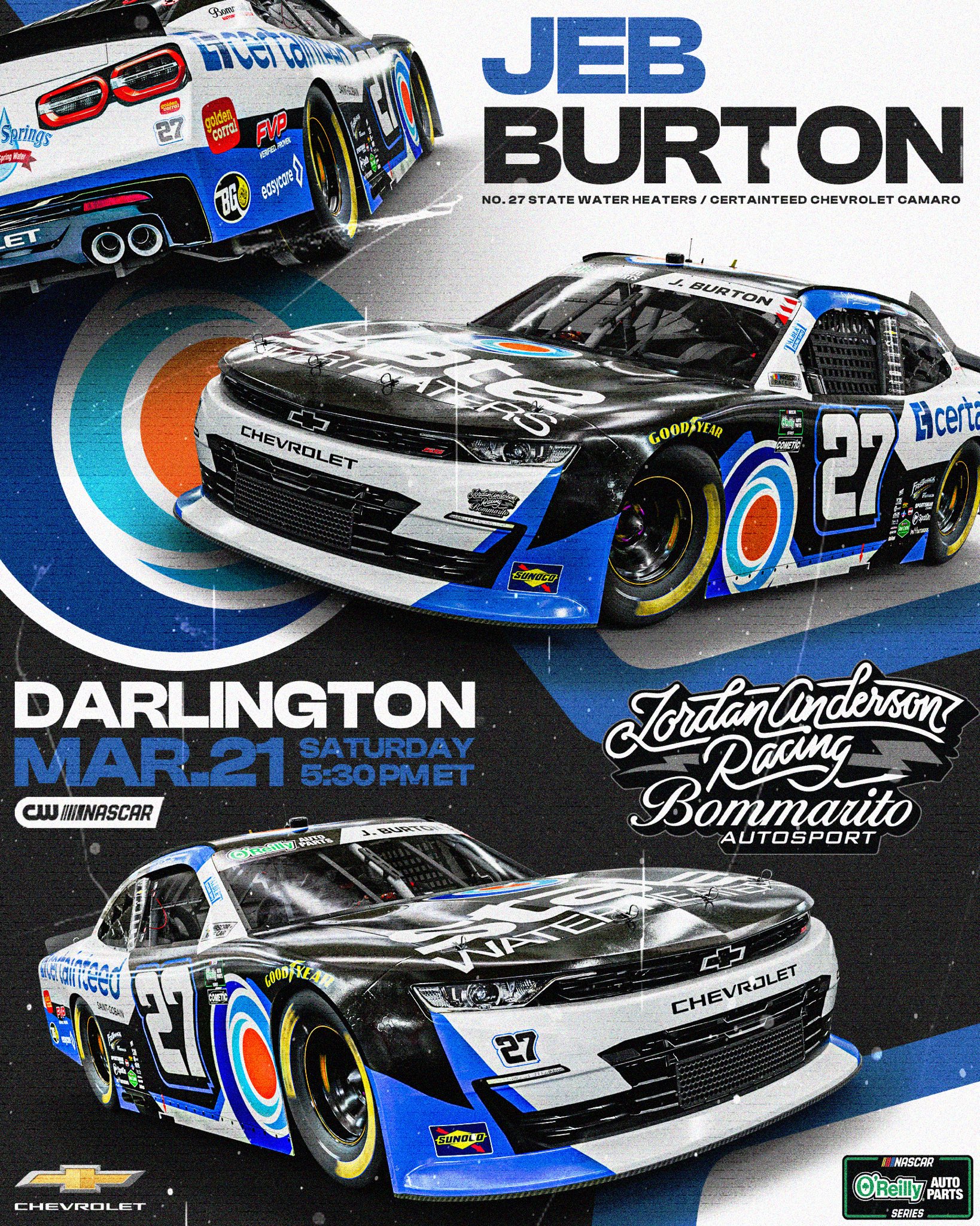 Jeb Burton Darlington Scheme