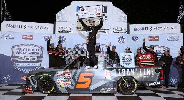 Visit Corey Heim steals an overtime win at Darlington Raceway page