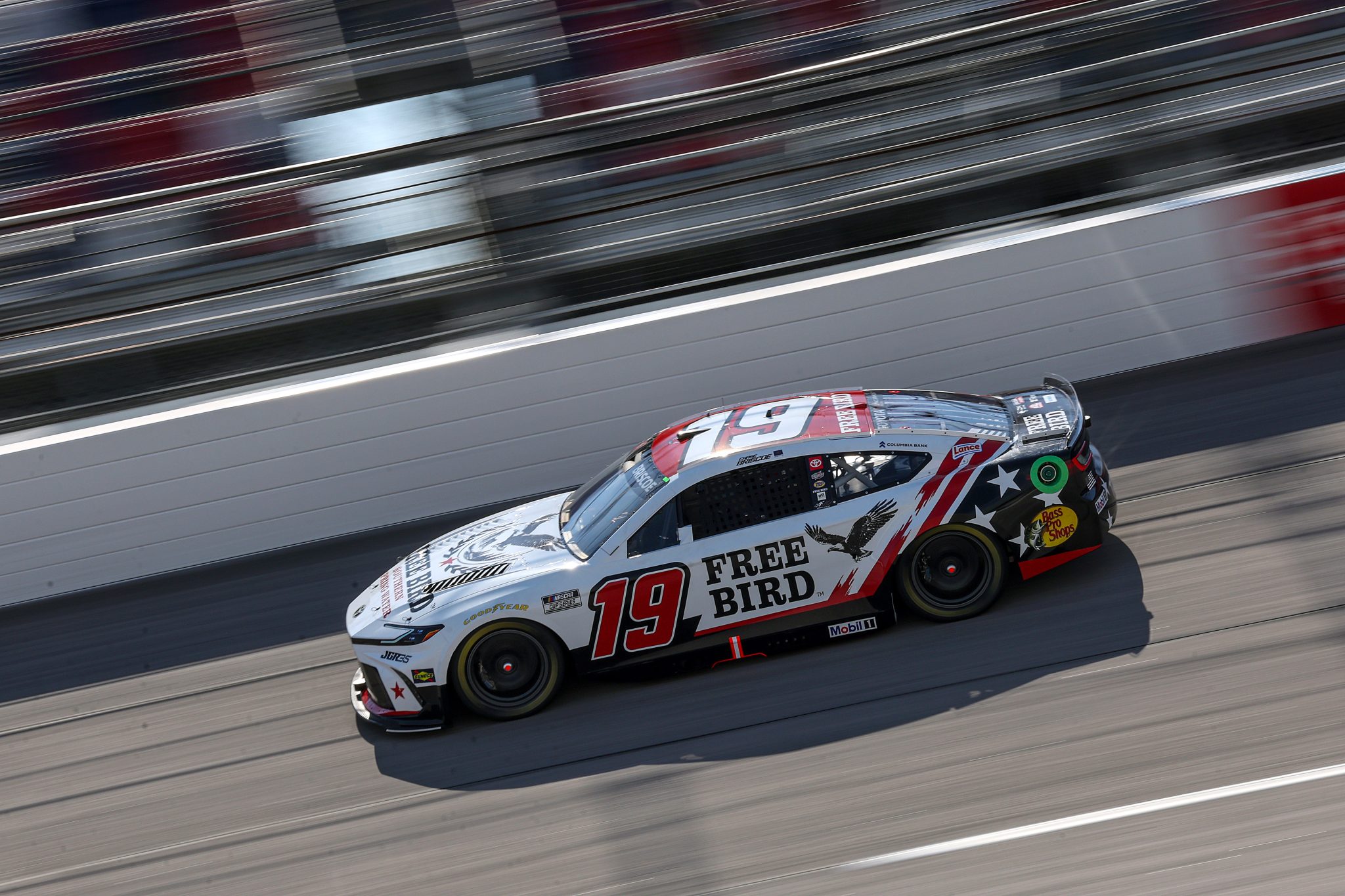 DARLINGTON, SOUTH CAROLINA - MARCH 21: Chase Briscoe, driver of the #19 Free Bird Southern Spring Water Toyota, drives during practice for the NASCAR Cup Series Goodyear 400 at Darlington Raceway on March 21, 2026 in Darlington, South Carolina. (Photo by David Jensen/Getty Images) | Getty Images