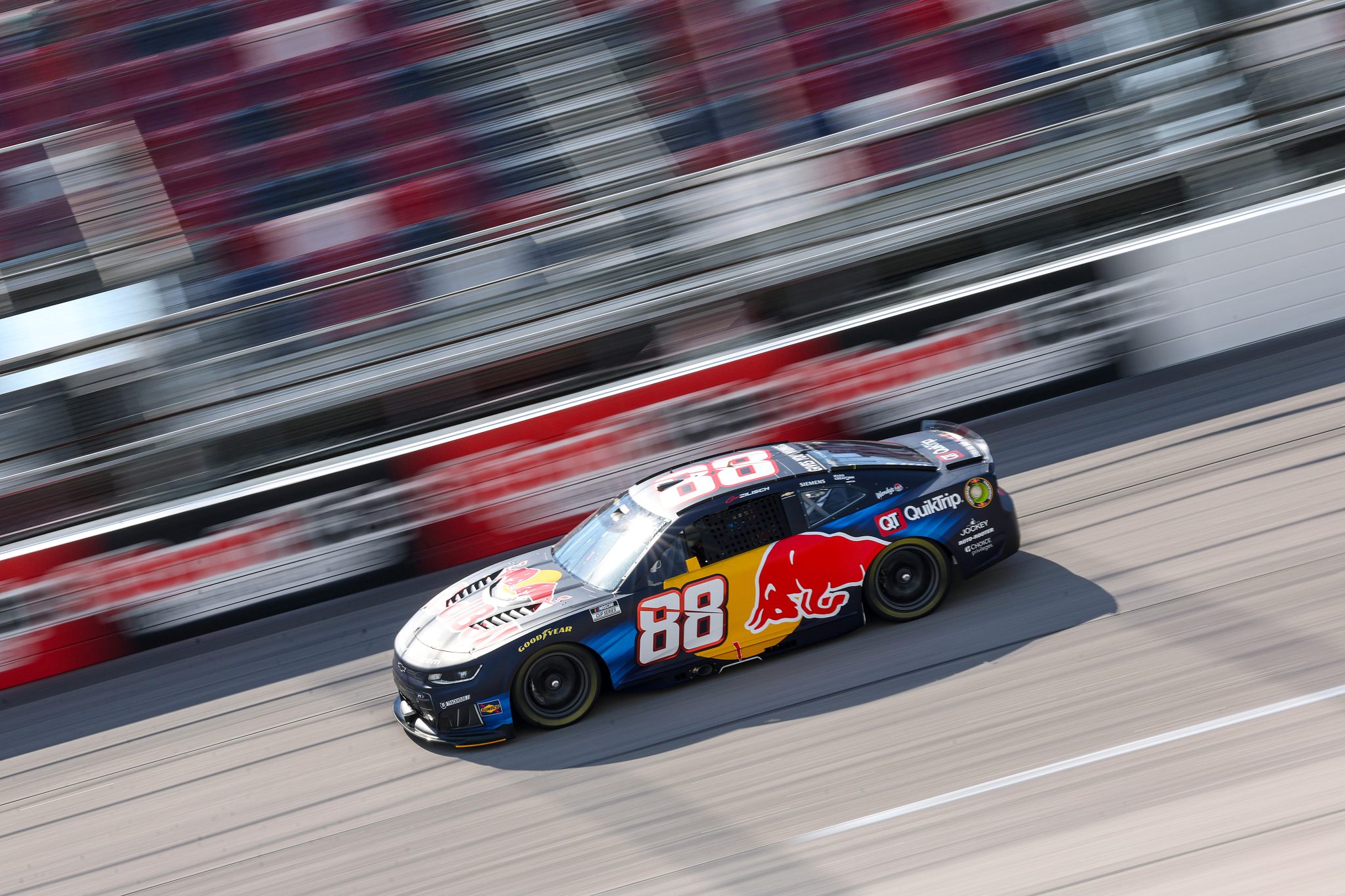 DARLINGTON, SOUTH CAROLINA - MARCH 21: Connor Zilisch, driver of the #88 Red Bull Chevrolet, drives during practice for the NASCAR Cup Series Goodyear 400 at Darlington Raceway on March 21, 2026 in Darlington, South Carolina. (Photo by David Jensen/Getty Images) | Getty Images