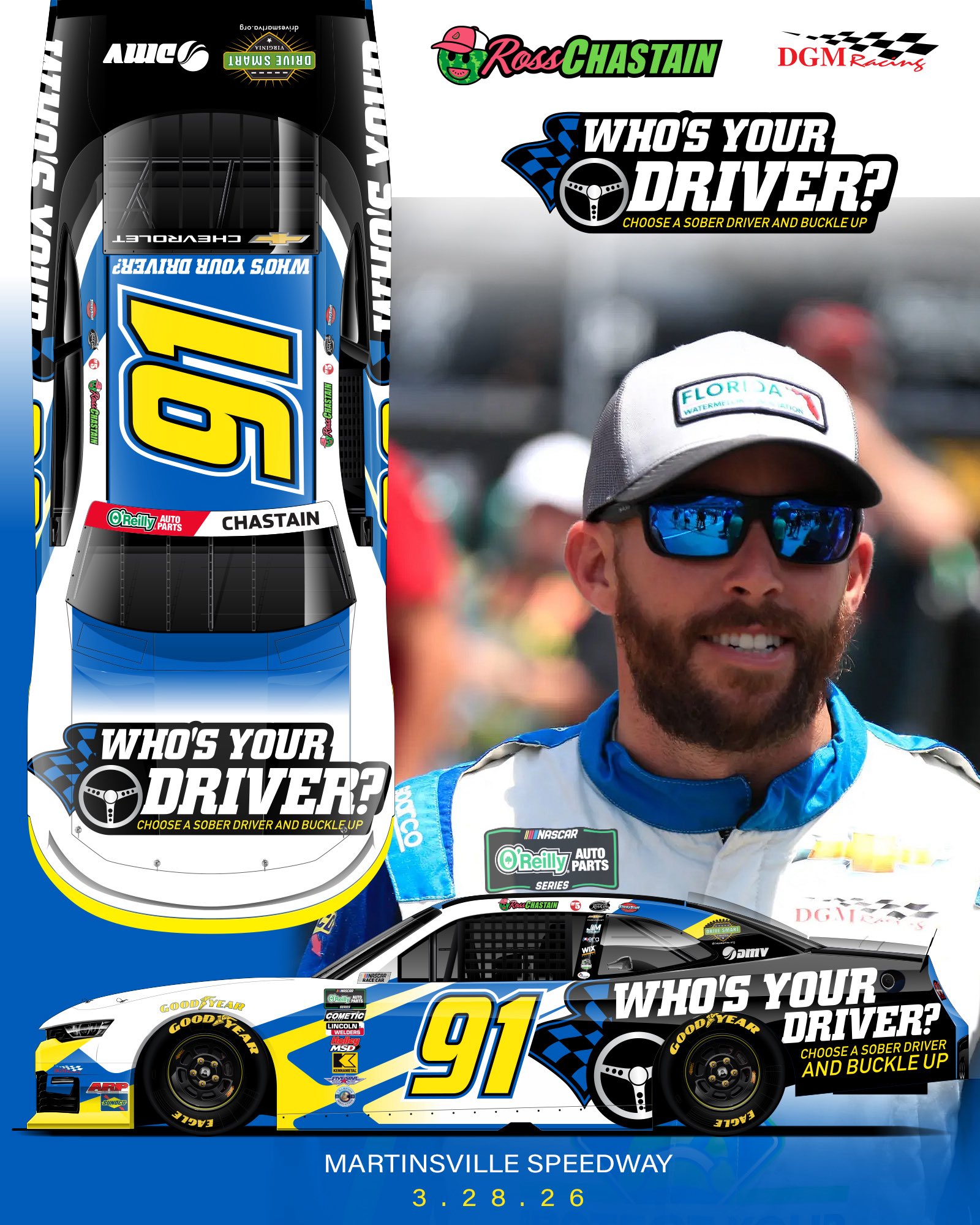 Ross Chastain Martinsville Scheme