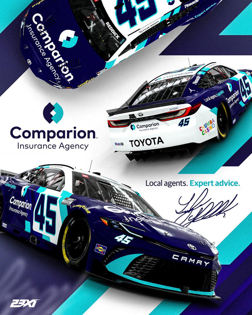 2026 45 Reddick Comparioninsurance