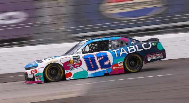MARTINSVILLE, VIRGINIA - MARCH 27: Ryan Ellis, driver of the #02 Tablo TV Chevrolet, drives during the NASCAR O'Reilly Auto Parts Series NFPA 250 at Martinsville Speedway on March 27, 2026 in Martinsville, Virginia. (Photo by David Jensen/Getty Images) | Getty Images