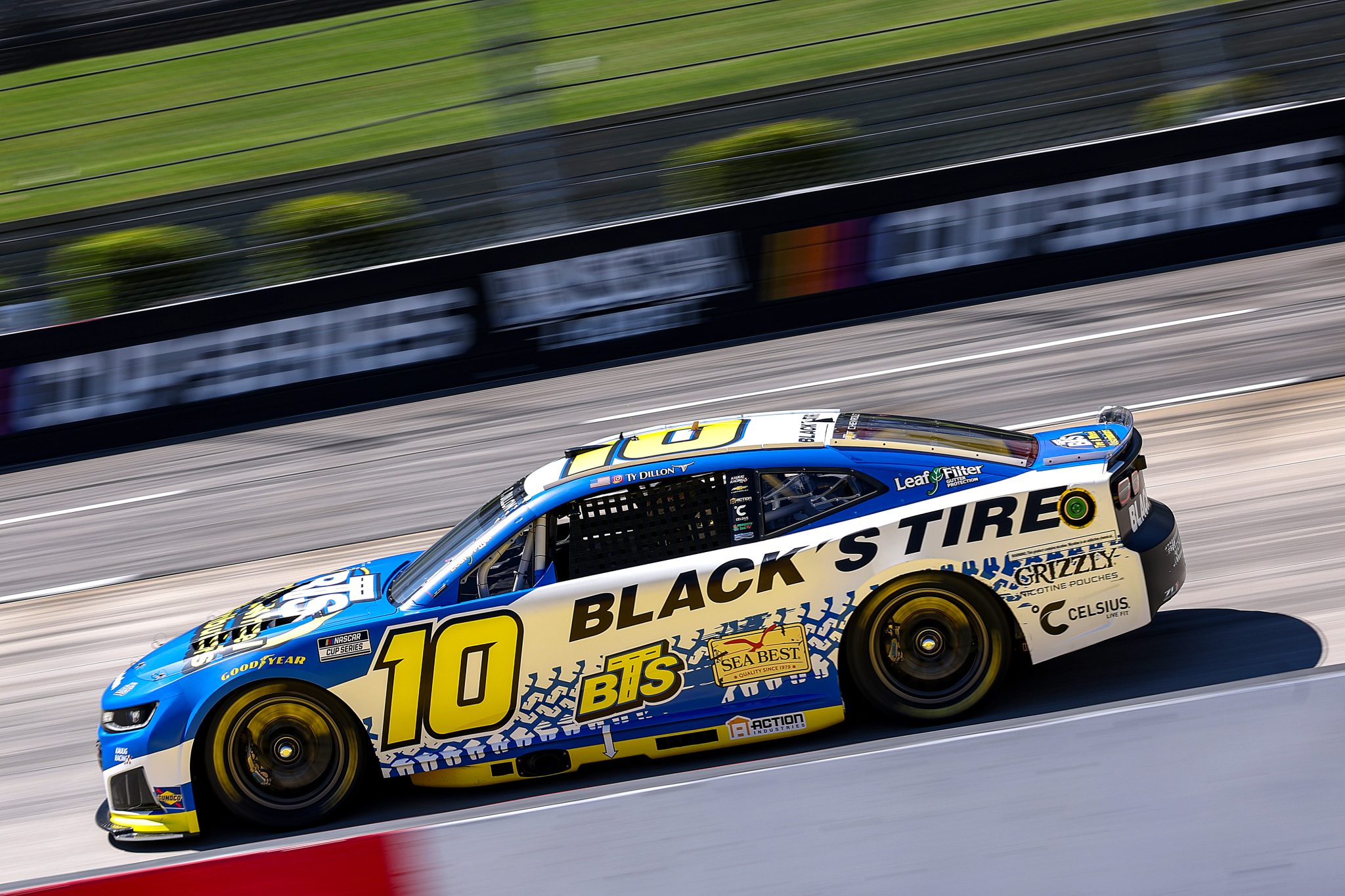 MARTINSVILLE, VIRGINIA - MARCH 28: Ty Dillon, driver of the #10 Black's Tire Chevrolet, drives during practice for the NASCAR Cup Series Cook Out 400 at Martinsville Speedway on March 28, 2026 in Martinsville, Virginia. (Photo by David Jensen/Getty Images) | Getty Images