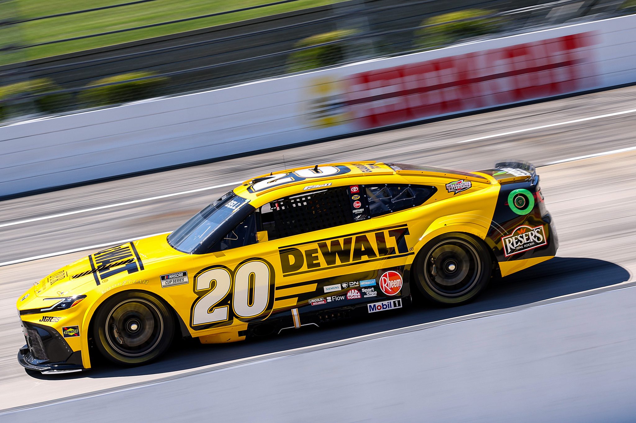 MARTINSVILLE, VIRGINIA - MARCH 28: Christopher Bell, driver of the #20 DEWALT Toyota, drives during practice for the NASCAR Cup Series Cook Out 400 at Martinsville Speedway on March 28, 2026 in Martinsville, Virginia. (Photo by David Jensen/Getty Images) | Getty Images