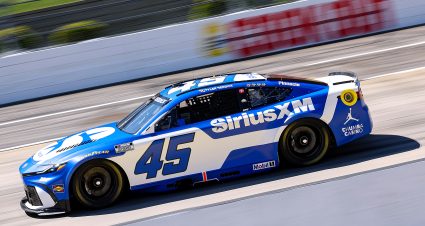 MARTINSVILLE, VIRGINIA - MARCH 28: Tyler Reddick, driver of the #45 SiriusXM Toyota, drives during practice for the NASCAR Cup Series Cook Out 400 at Martinsville Speedway on March 28, 2026 in Martinsville, Virginia. (Photo by David Jensen/Getty Images) | Getty Images