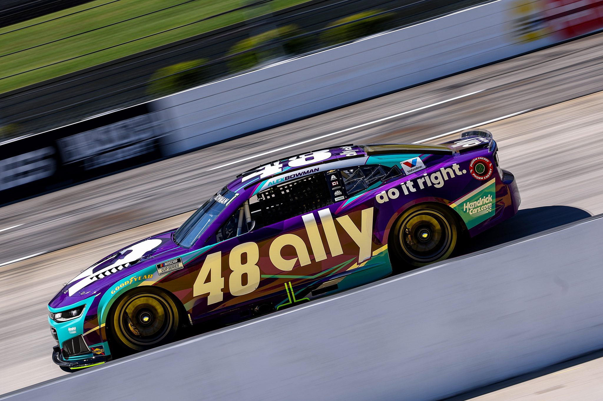 MARTINSVILLE, VIRGINIA - MARCH 28: Justin Allgaier, driver of the #48 Ally Chevrolet, drives during practice for the NASCAR Cup Series Cook Out 400 at Martinsville Speedway on March 28, 2026 in Martinsville, Virginia. (Photo by David Jensen/Getty Images) | Getty Images
